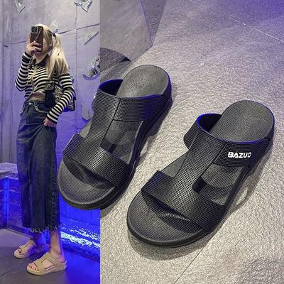 Студенческие сандалии на плоской подошве женские удобные износостойкие повседневные универсальные пляжные туфли летне-осенние новые модели