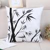 Декоративная наволочка с рисунком бамбука для гостиной, офиса, дома, наволочка для автомобиля