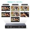 HDMI KVM Seamless Switcher 2 Ports Seamless Instant Switching Output Multi View HDMI Switcher 2 Inputs 1 Output HDCP Sharing KVM Cable with Hand