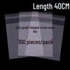 40cm Self-Adhesive Transparent Ziplock Bag for Clothing and Jewelry