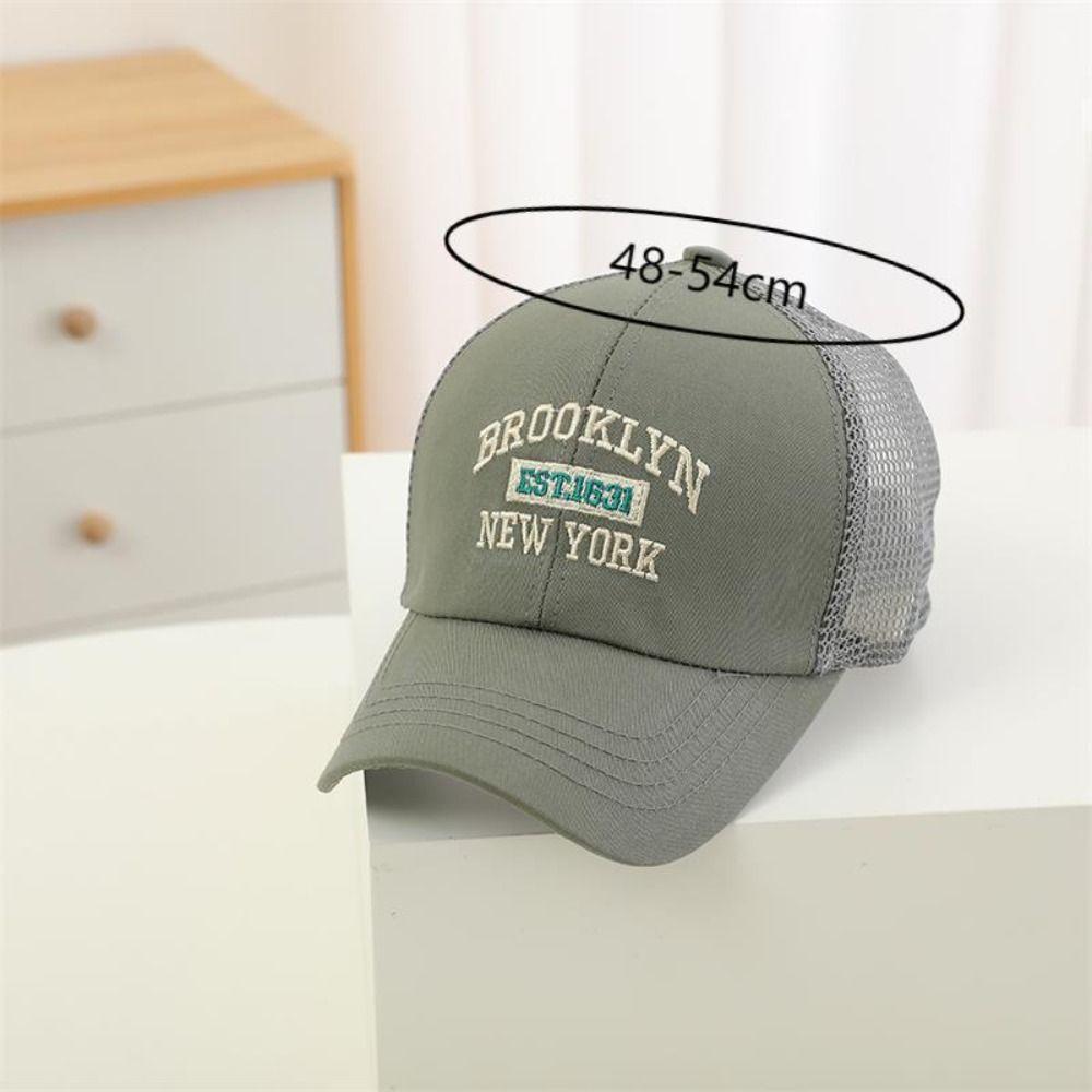 Mesh Baseball Cap Letter Embroidery Kids Hat New Sun Hat  Outdoor
