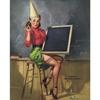 Винтажная Pin-Up Девушка Металлическая Настенная Вывеска Ретро Оловянная Табличка Декор Дома