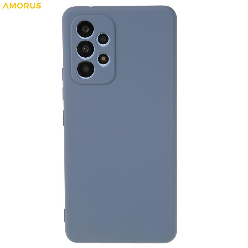 AMORUS For Samsung Galaxy A53 5G Case Precise Cutouts TPU Fiber Lining Shockproof Phone Cover
