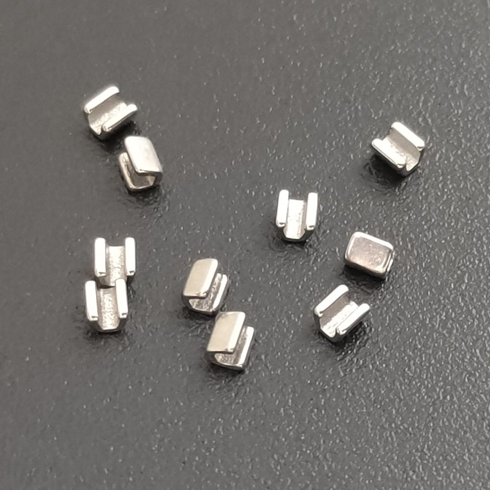 10 шт./упак., стоматологический ортодонтический обжимной крючок, стопорный крючок, аксессуары для обжимаемого материала, открывающегося/закрытого типа