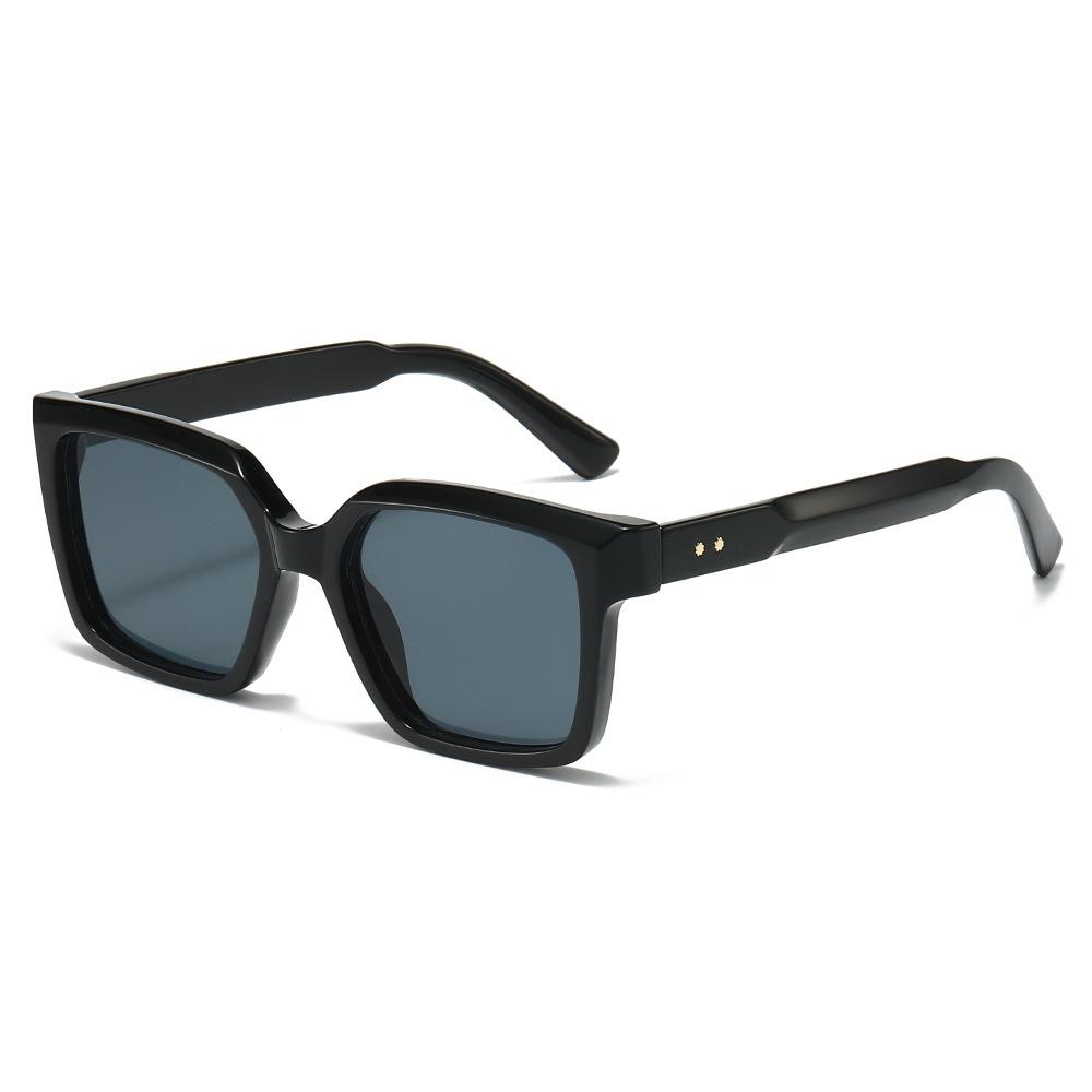 New Square Women Sunglasses Sunshade Uv400 Degrees Retro Trend Rivet Men Leopard Print Gradient Orange Sunglasses