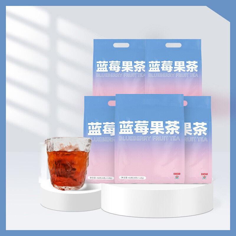 Черничный фруктовый чай Сладкий и фруктовый шелковичный чай с жасмином и цветком богини в пакетиках