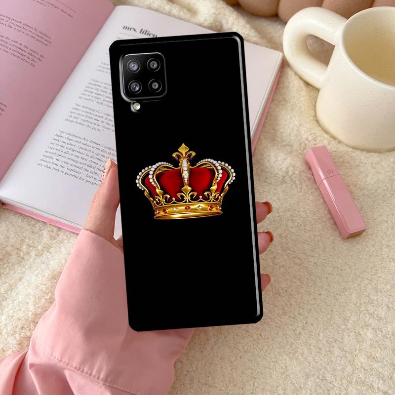 Королевская Корона Короля Для Samsung Galaxy A55 A35 A15 A32 A12 A22 A52 A54 A34 A14 A56 A36 A26 A16 A13 A53 A06 Чехол
