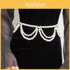 Modern Women Pearl Tassel Waist Chain With Double Waist Jewelry Accessory Dress