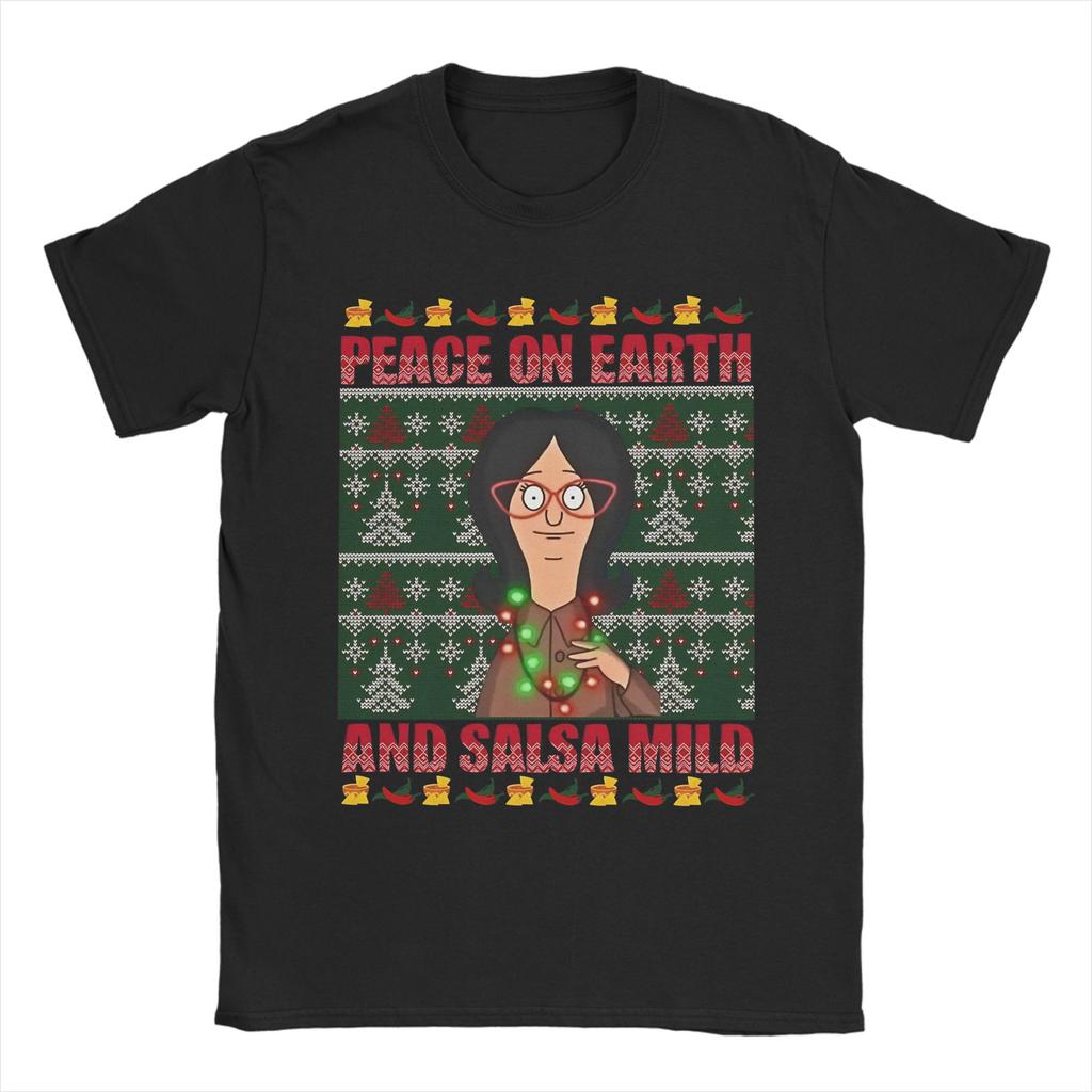 Men Women Bobs BurgersUgly Christmas T Shirts 100% Cotton Clothing Fun Short Sleeve Crew Neck Tee Shirt Plus Size T-Shirts