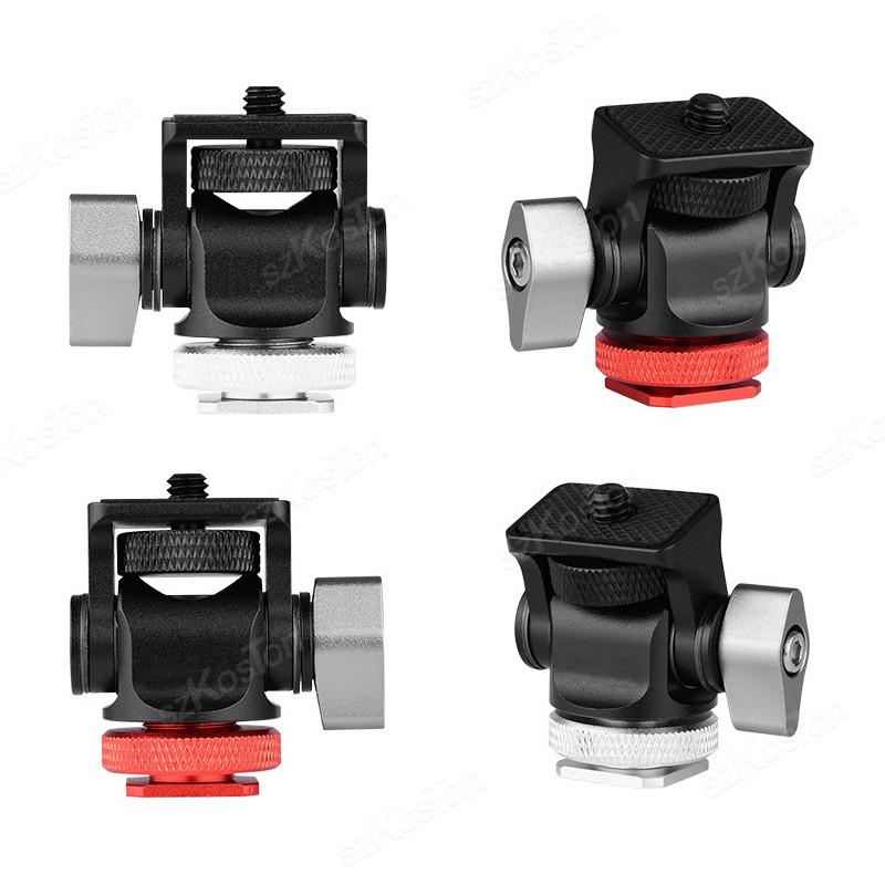 Зажим для DSLR-камеры Регулируемое крепление для монитора с холодным башмаком Защита от скручивания Винт 1/4" для монитора Вспышка DIY Крепление