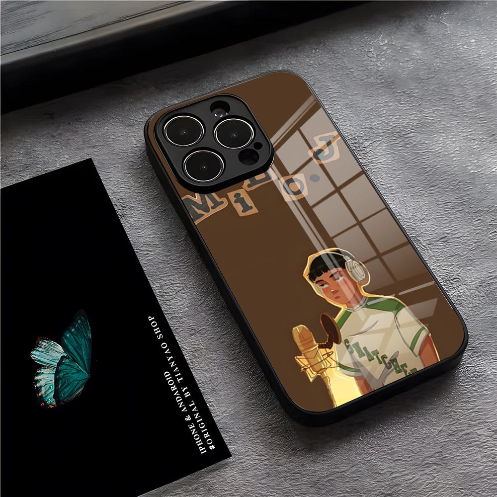Чехол для телефона Singer M-Milo J для iPhone 17 Pro Max 15 Pro 16 14 Plus 12 13 Mini 11 Pro Ударопрочная стеклянная крышка