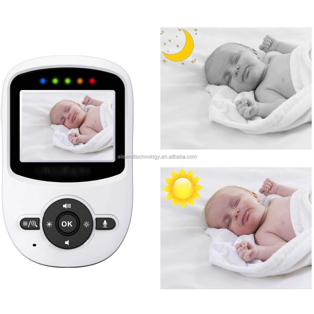 2,4 ГГц цифровая беспроводная система внутренней безопасности 2,4-дюймовый TFT ЖК-монитор для младенцев 2X зум видеокамера системы сигнализации для няни