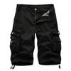 2024 Casual Shorts Men Summer Military Mens Cargo Shorts Fanshion Multi Pocket Cargo Shorts Men Cotton Solid Knee Length Straight