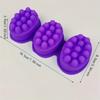 1/3PCS-3D Handmade Silicone Soap Mold Massage Therapy Bar Making Mould Tools