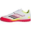 F50 Club Vel TF Comfortable Non-Slip Durable Low-Top Soccer Shoes Kids Soccer Shoes White Black Bright-Yellow-Fluorescent IE1314