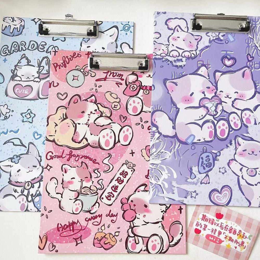 Simple A4 Folder Board Durable A4 Paper Holder 4 Style Writing Board School Supplies