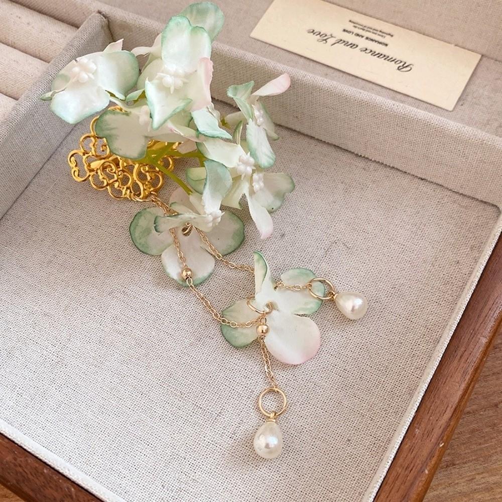 Imitation Pearl Hanfu Hair Accessories Tassel Chinese Style Hair Clip  Summer Accessories