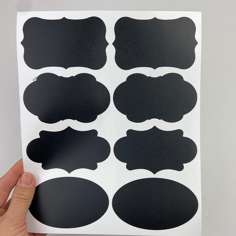 Черная водонепроницаемая стираемая матовая наклейка-меловая доска