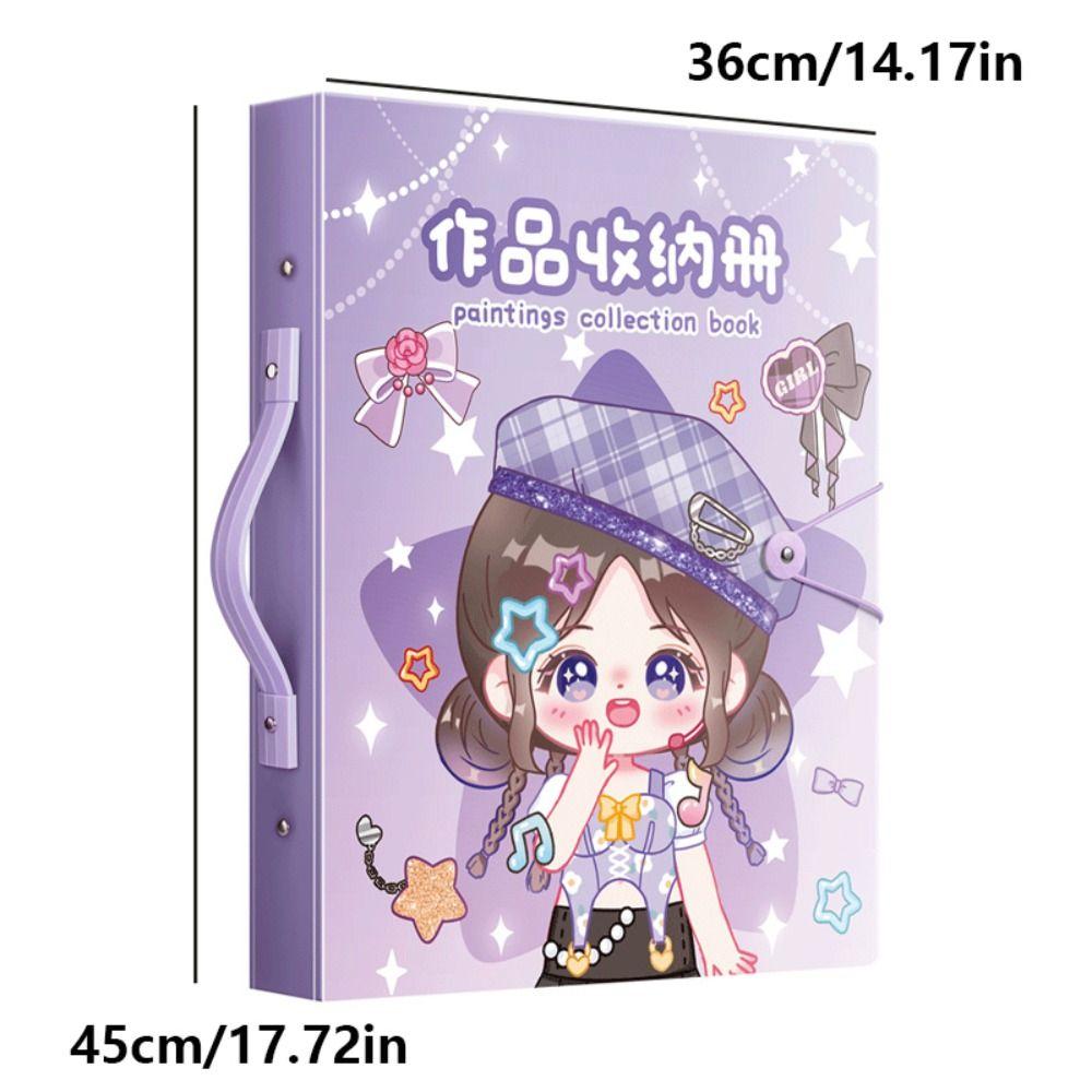 Сумка-органайзер для хранения листов для рисования A3/8K, фотоальбом, органайзер для бумаги для рисования, школьный, офисный