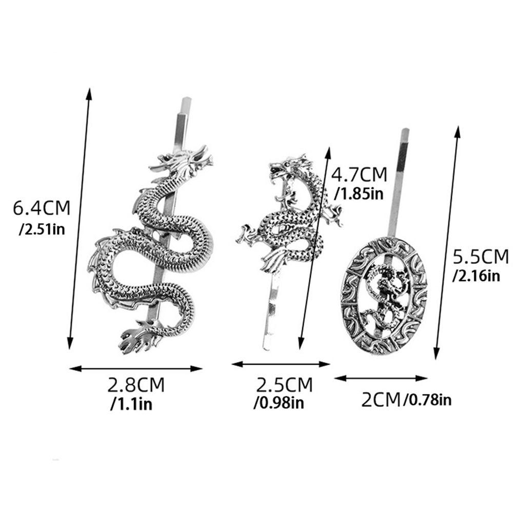 Girls Hairpin Dragon Shape Hairpin Female Hair Accessories Metal Hair Clip Chinese Style Headwear