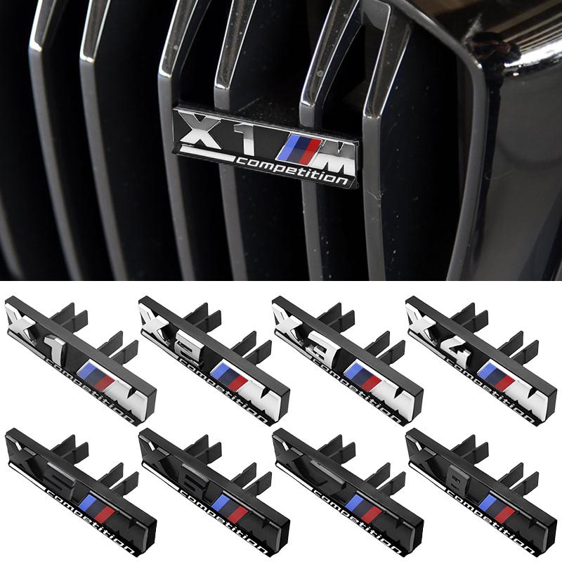 3D ABS M Logo Car Front Grille Badge Sticker Auto Badge Accessories For BMW M M2 X3 M4 X5M M6 M7 F48 G01 E84 E83 F39 F10 F30 G11