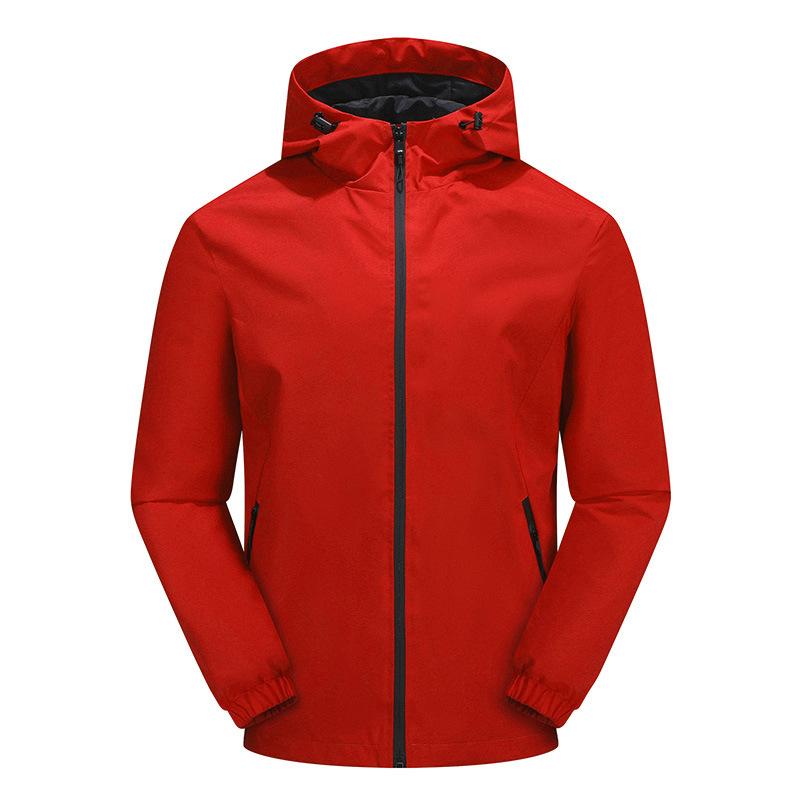 New Outdoor Jacket Men's Casual Hooded Windproof Jacket Men's Spring, Autumn and Winter Sports Thin Section of the Punching Jacket