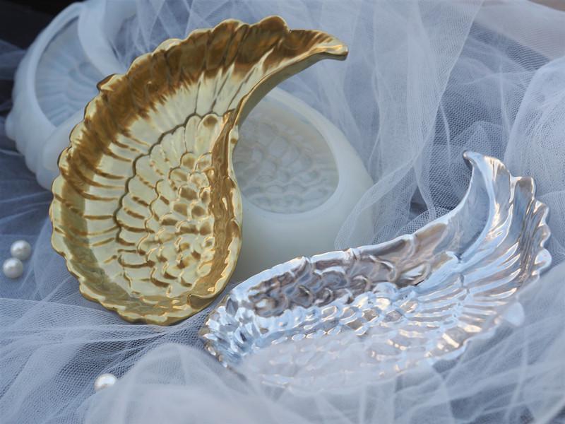 Новый DIY силиконовые крылья эпоксидная форма торт конфеты шоколадная помадка мыло форма для свечей инструмент для украшения торта