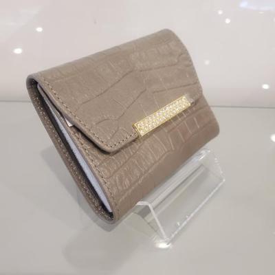 Женский полукошелек Moncross GYAW19165 с кубическим узором из коровьей кожи