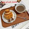 Egg Tarts Puffs Pancakes And Bagels Plush Pendants With Short Plush Filling For Kids And Adults
