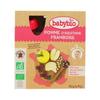 Babybio - Gourde Pomme Framboise - Bio - 4x90g - Dès 6 Mois