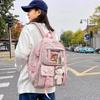 Kawaii эстетический женский рюкзак, школьная сумка для девочек-подростков, японский корейский рюкзак, студенческие сумки для книг, милый школьный рюкзак Mochila