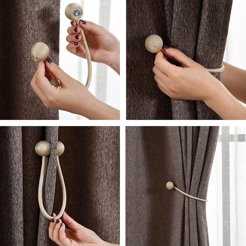 Curtain Bandage Creative Magnet Curtain Buckle Ring Hook Wall Clip Home Decoration