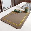 Diatom Mud Dish Drying Mat Quick Absorb Water Kitchen Tableware Drain Mats Non Slip Watertight Desktop Table Mat Insulation Pad