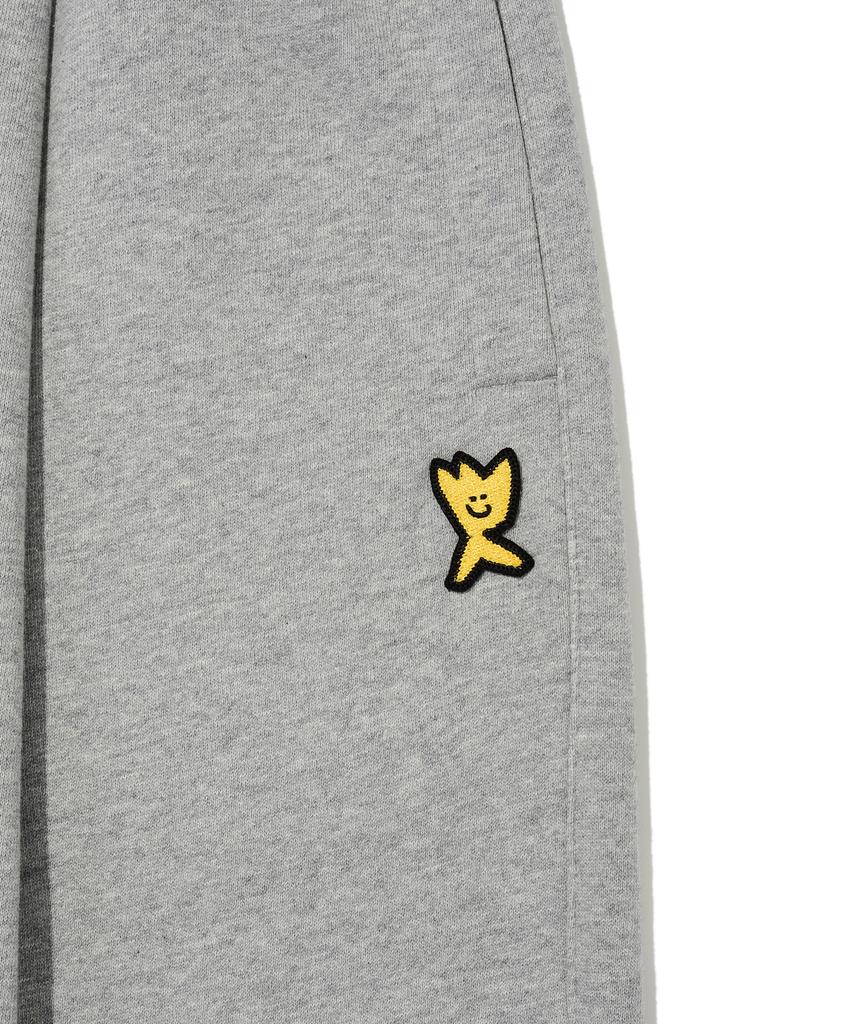 WACKY WILLY One-Pleat Wide Sweatpants Grey