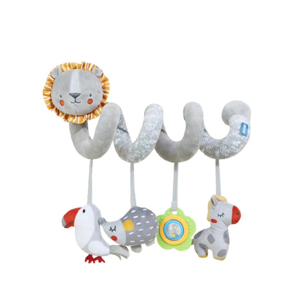Shinse Rattle Stroller Attachable Crib Toy Months Baby Rattle Bed Mobile Hanging Toy Hanging Plush Toy Sleeping Toddler Newborn 0/3/6/9/12 (Lion)