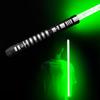 YDDSABER Lightsaber LED Light Metal Aluminum Pattern, Ghost Premium Force FX Black Series Saber For Adults, Compatible with Real Duels (green)