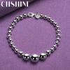 CHSHINE 925 Sterling Silver Beaded Chain Bracelet For Women Men Wedding Party Fashion Charm Jewelry