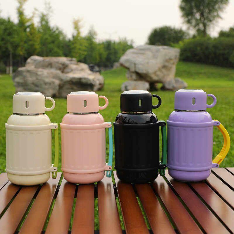 Large-Capacity Thermos Cup, Good-Looking Portable Water Cup for Girls, 316 Stainless Steel Outdoor Travel Pot with Lid, 800ml