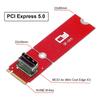 Xiwai на MCIO Female Mini Cool Edge Хост-адаптер Плата расширения-конвертер для PCIe NVMe SSD 2280 2230 Карта-конвертер PCI-E 5.0 4.0 M.2 M-Key I/O