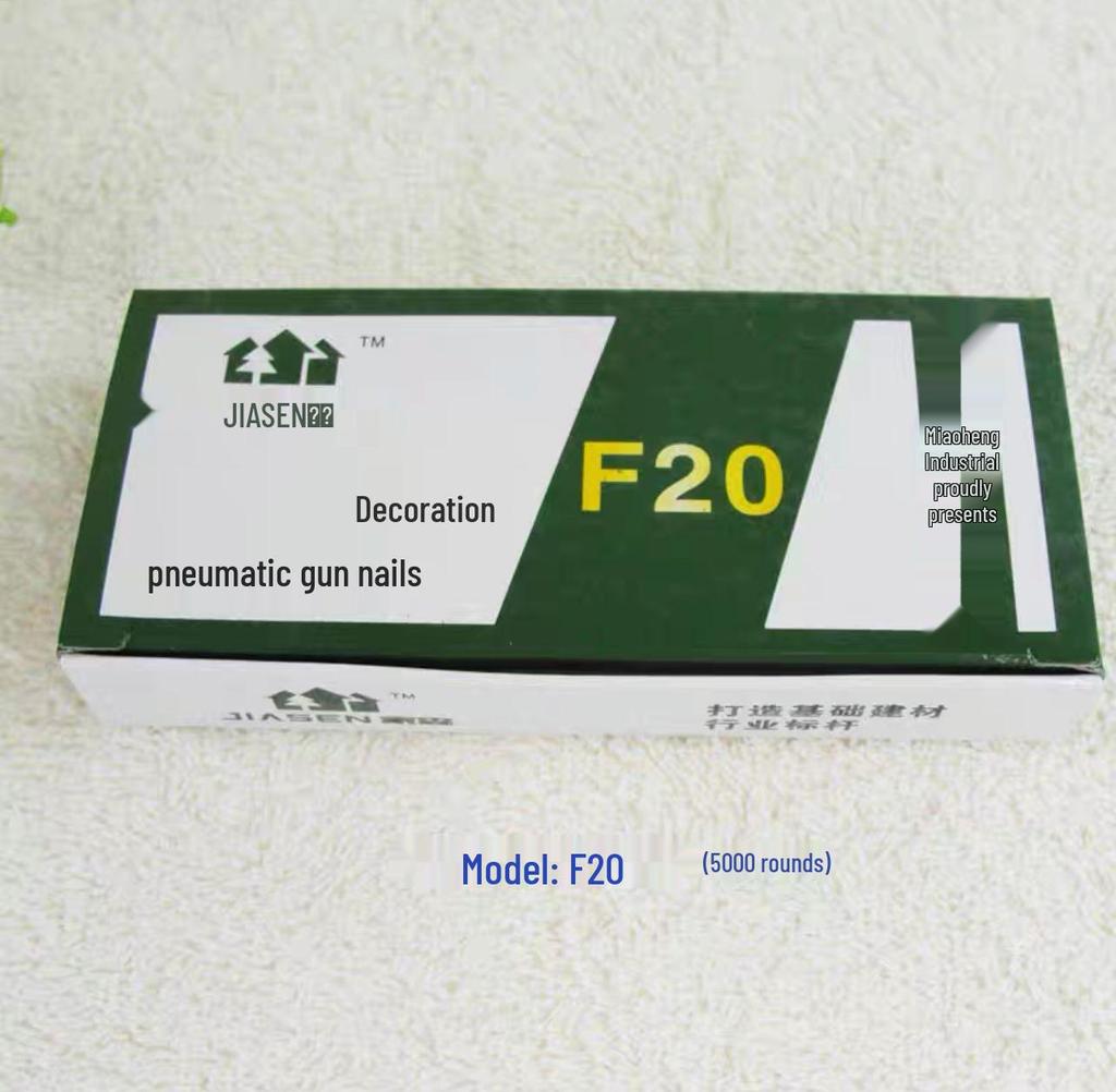 Pneumatic F30 Straight Nail Gun for Woodworking, Compatible with F10-F50 Strip Nails