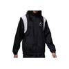 Jordan Solid Color Embroidered Zip Collar Jacket Men Jacket Black FN4622-010