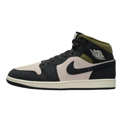 Мужские кроссовки Air 1 Mid Off Noir Medium Olive Черный Светло-орехово-коричневый HV4091-102