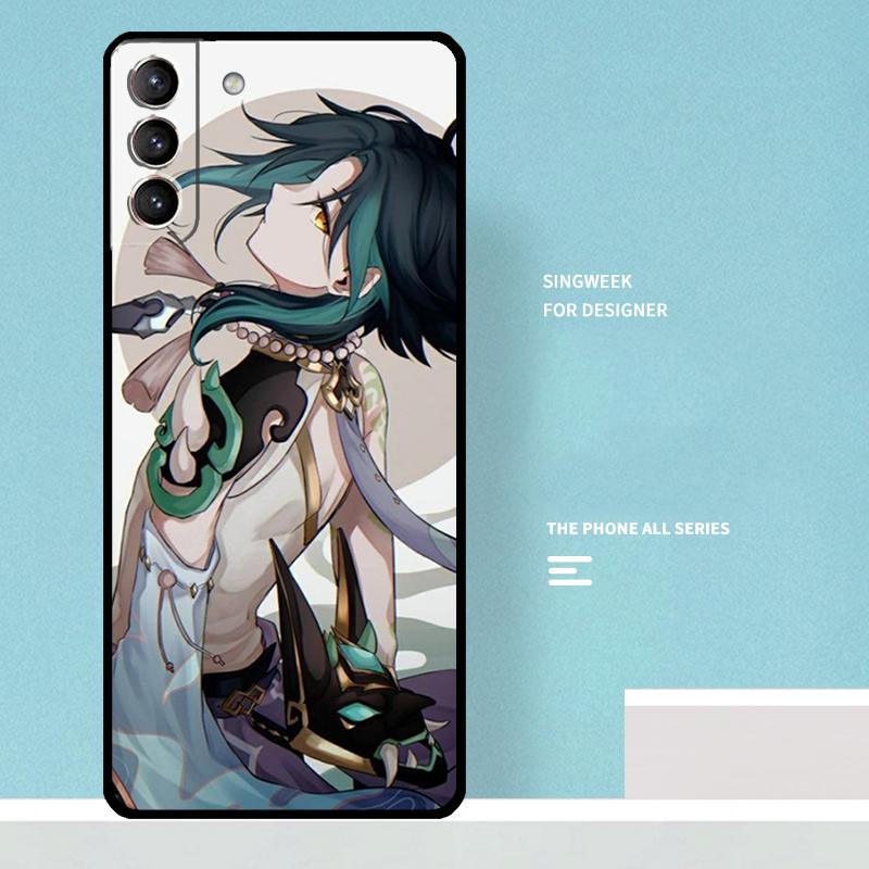 Чехол Genshin Impact Сяо для Samsung Galaxy S25 Ultra S25 FE S20 S21 S22 S23 Plus S9 S10 S24 Ultra