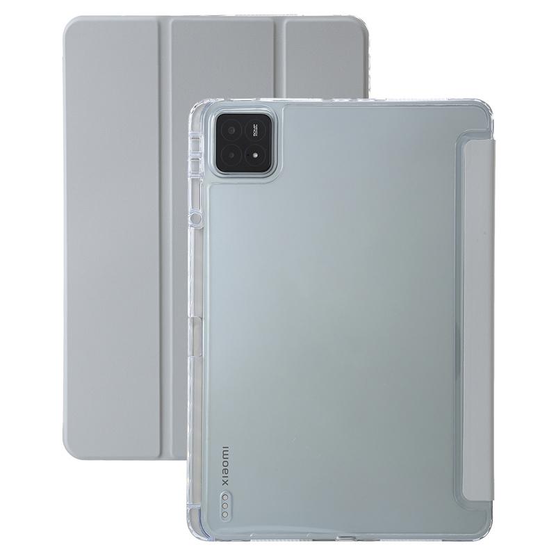Чехол для Xiaomi Pad 6S Pad6S Pro с держателем для ручек, магнитный прозрачный акриловый жесткий чехол для ПК для Xiaomi Mi Pad 6 5 SE, 11-дюймовый чехол для планшета