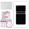 apgo Protective Skin Sticker for the Back Compatible with Samsung Galaxy Z Flip 3, Wrap Film, Foil, Vinyl - Pattern Matte Black