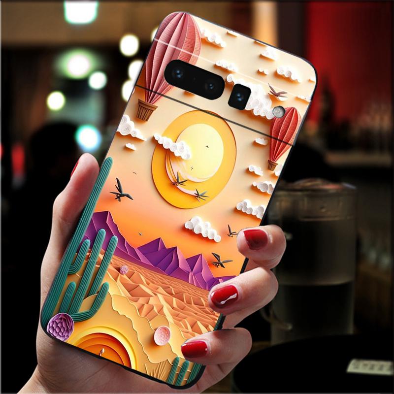 Landscape Sceneary Mountain Phone Case For Google Pixel 8 7 Pro 7A 7 6A 6 Pro Pixel 8A 4A 3A 4 XL Pixel 5 6 4 3 3A XL