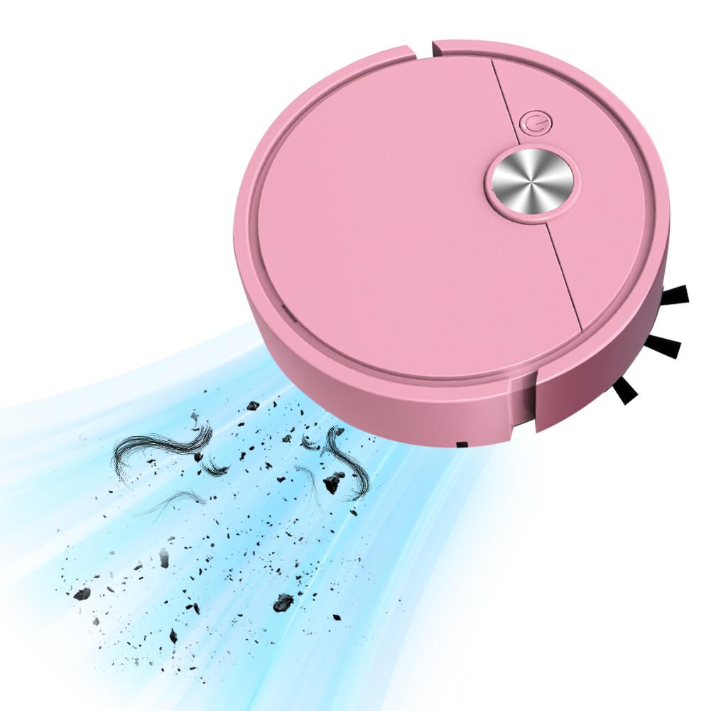 Робот-подметальщик 3 в 1 Перезаряжаемый Пылесос Робот-швабра Подметальная машина Компактная уборочная машина для шерсти домашних животных Застарелая грязь