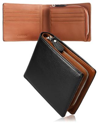 Кошелек Storage Master из натуральной кожи на 18 карт Молния YKK В комплекте подарочная коробка Изготовлен лучшим мастером Кошелек большой емкости Кошелек Кошелек