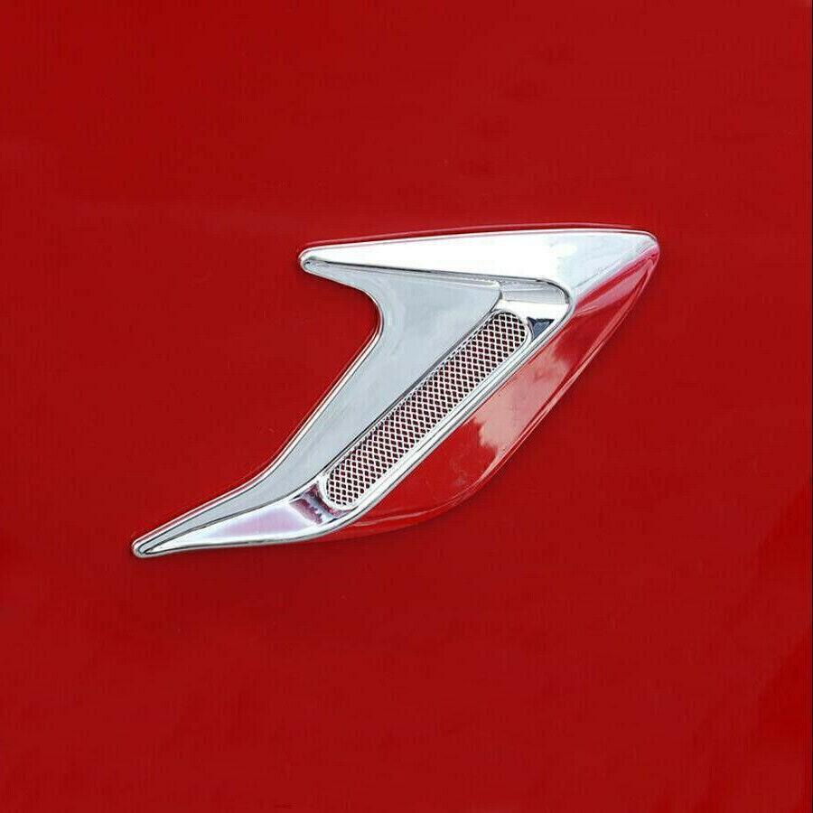 For Kia K5 Optima 21-2024 Chrome Side Door Fender Vent Air Wing Molding Cover
