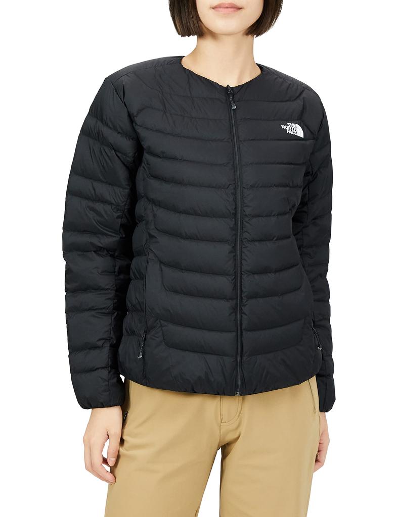 The North Face Thunder Round Neck Cold and Size L Women's Jacket, Water-Repellent, Photonic, Weather, Warm, Black,